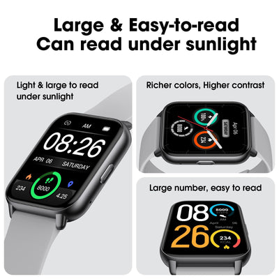 EURANS Smart Watch No App/Phone Required, Long Battery Life Fitness Tracker Watch,HD Screen, Waterproof Activity Tracker with Step Counter for Walking, Pedometer, Calories Tracker for Men Women