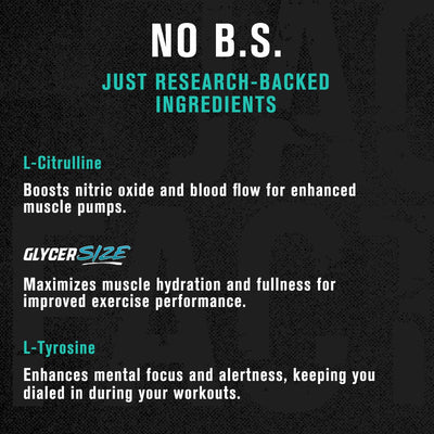 Jacked Factory Pumpsurge Caffeine Free Pre Workout for Men & Women - Nootropic Booster & Stim Free Pre Workout - Intense Pumps, Enhanced Focus - 30 Servings, Strawberry Lemonade