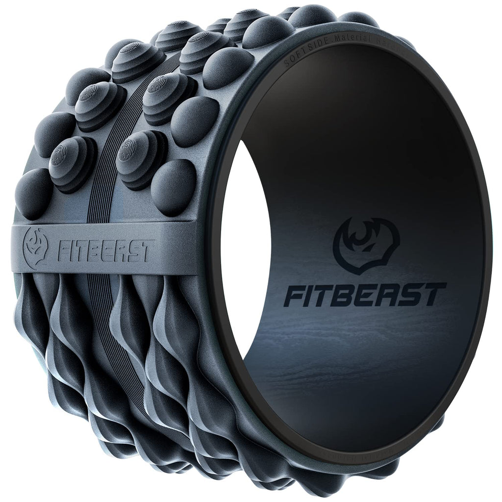 FitBeast Back Roller, Back Wheel Foam Roller - Targeted Muscle Roller for Deep Tissue Massage, Back Stretcher