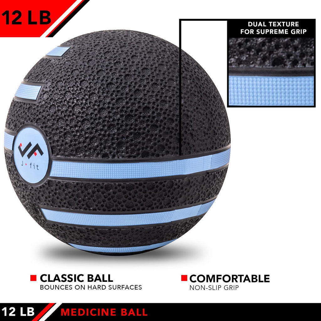 JFIT Medicine Exercise Ball with Dual Texture