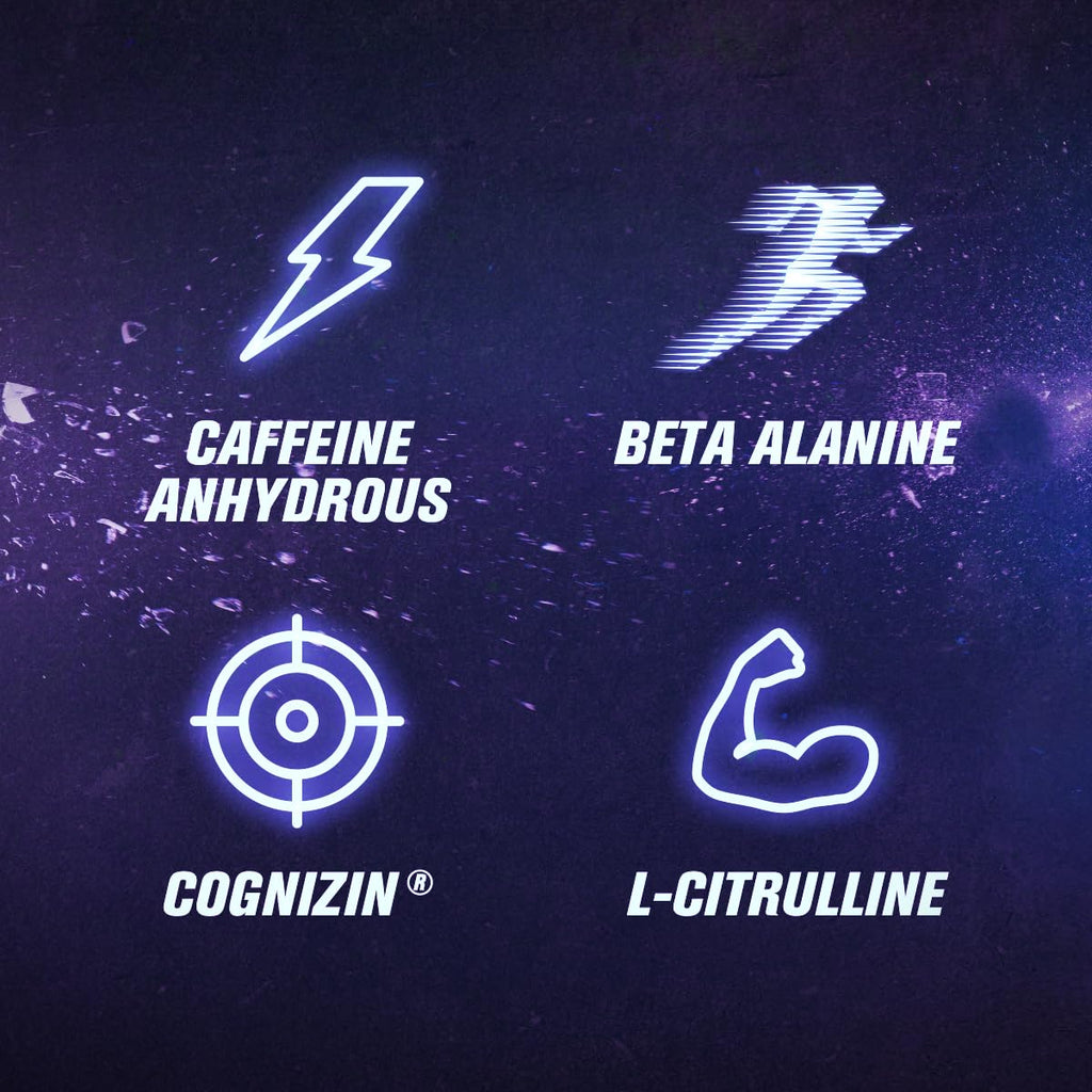 Jacked Factory NITROSURGE Pre Workout Supplement - Endless Energy, Instant Strength Gains, Clear Focus, Intense Pumps - NO Booster & Preworkout Powder with Beta Alanine - 30 Servings, Cherry Limeade