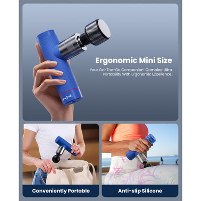 BOB AND BRAD A7 Pro Massage Gun with Heat and Cold Therapy, FSA Eligible/HSA Eligible, 11mm Amplitude Mini Massage Gun Deep Tissue Portable, Professional Muscle Massager for Pain Relief, Ideal Gift