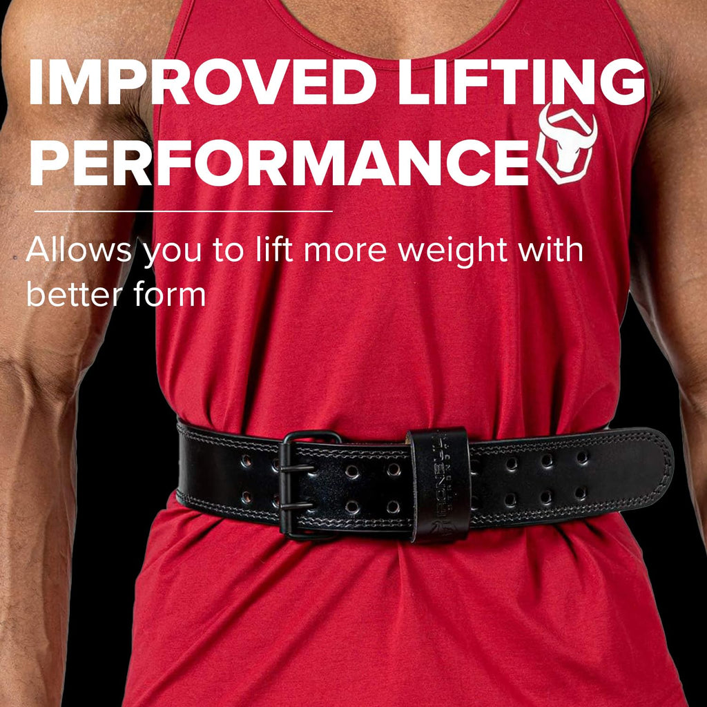 7mm Leather Weight Lifting Belt (IPF, USAPL, USPA, IPL USAW & IWF Approved) - 4" to 2” Tapered Premium Weightlifting Belt for Olympic Lifting, Powerlifting, Cross training, Gym, Workout & Weight Training - Weightlifting Belts for Men and Women