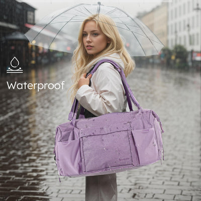 Gym Bag for Men with 2 Upgraded Bottle Holders Convertible Duffle Bag and Gym Backpack Waterproof Sports Bags with Shoes Compartment and Wet Pocket - Black