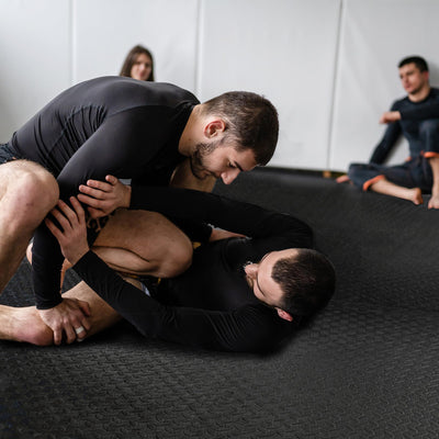 Fitvids Puzzle Exercise Gym Flooring Mat, 3/4" Thick High-Density EVA Interlocking Tiles, Workout Mat for Home Gym, Fitness Equipment, MMA, Gymnastics, 24-Piece Shock-Absorbing Exercise Mat (96 Sq Ft)