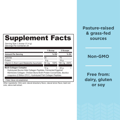 Ancient Nutrition Collagen Powder Protein with Probiotics, Unflavored Multi Collagen Protein with Vitamin C, 45 Servings, Hydrolyzed Collagen Peptides Supports Skin and Nails, Gut Health, 16oz