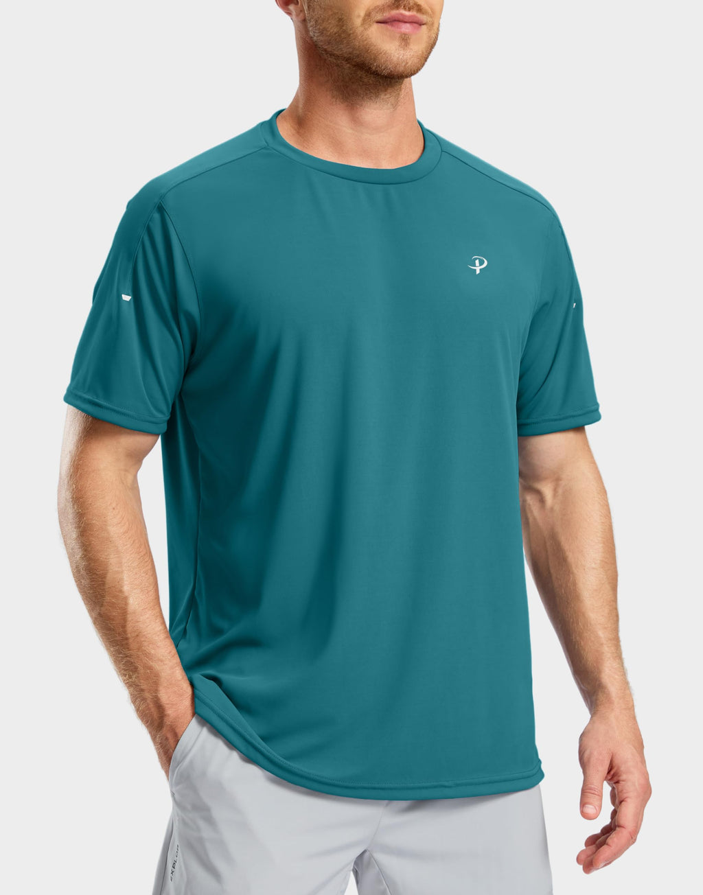 Pudolla Men's Workout Running T-Shirts Lightweight Quick Dry Athletic Gym Shirts for Men Short Sleeve Sport Tee Tops