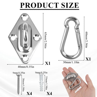 Wall Mount for Resistance Bands, Workout Anchors Wall Resistance with Hook for Fitness Bands, Space Saving Workout Equipment for Home Gym Weight Straps Suspension Training Exercise