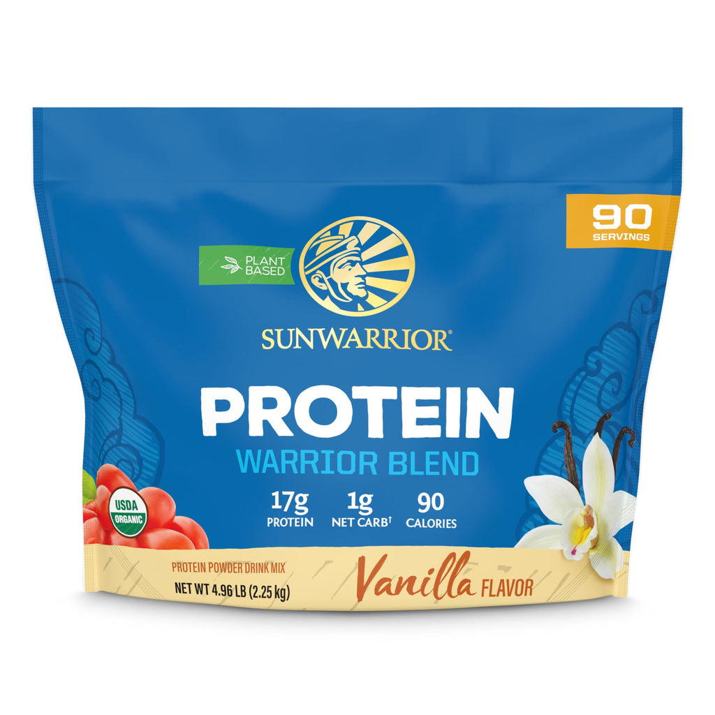 Organic Plant Based Protein Powder | Vegan Organic Protein Powder Vanilla Flavored with BCAA Amino Acids & Hemp Seed Pea Blend | Non-GMO Soy Dairy Filler & Gluten Free (Vanilla, 32 Servings)