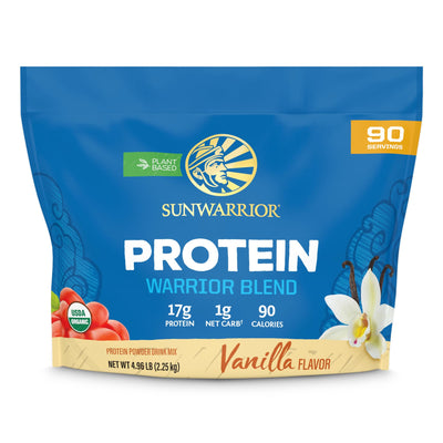 Organic Plant Based Protein Powder | Vegan Organic Protein Powder Vanilla Flavored with BCAA Amino Acids & Hemp Seed Pea Blend | Non-GMO Soy Dairy Filler & Gluten Free (Vanilla, 32 Servings)