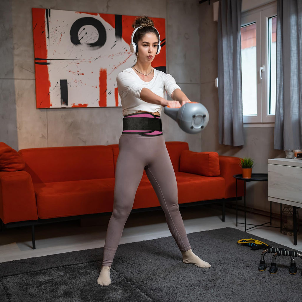 RitFit Weight Lifting Belt - Great for Squats, Lunges, Deadlift, Thrusters - Men and Women - 6 Inch Black/Camouflage