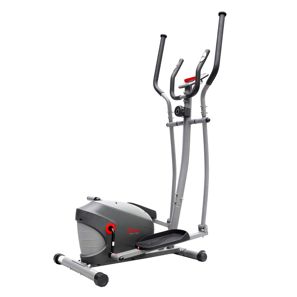 Sunny Health & Fitness Smart 2-in-1 Upright Elliptical Full-Body Exerciser, Home Cross-Training Arm/Leg Cardio Workout Machine, Optional Free SunnyFit App Bluetooth Link or Electro-Magnetic Resistance