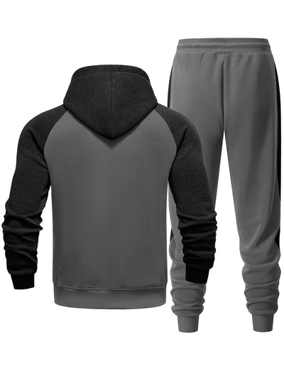 Men's Tracksuit 2 Pieces Set Zip Up Hoodie Sweatsuits Athletic Jogging Suit Set Casual Outfit with Pockets