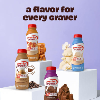 Premier Protein Shake, Chocolate, 30g Protein 1g Sugar 24 Vitamins Minerals Nutrients to Support Immune Health, 11.5 fl oz (Pack of 12)