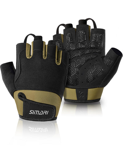 SIMARI Breathable Workout Gloves for Men & Women, Weight Lifting Gloves with Padded, Grip, Full Palm Protection, Gift for Gym Exercise, Cycling, Weightlifting Training, Fitness, Black, Pink, Size