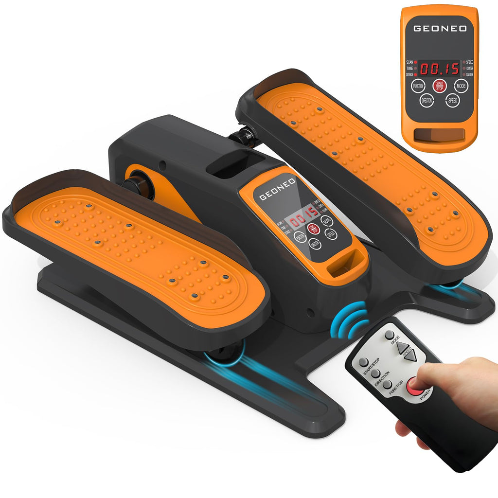 Under Desk Elliptical Machine, Electric Elliptical Exerciser for Senior, Quiet & Small Electric Seated Pedal Exerciser for Home with Display Monitor, Remote Control & 12 Adjustable Speeds