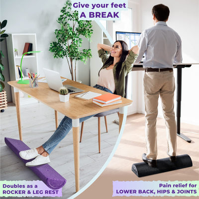 Yes4All High-Density EPP Half Round Back Roller Foam, Exercise Foam Roller for Yoga, Pilates & Stretching - 12, 18, 24, 36 inch