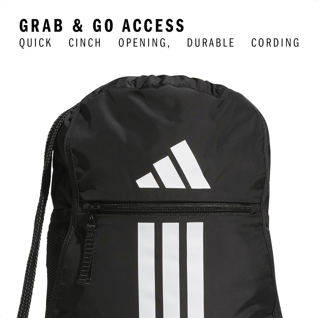 adidas Alliance Sackpack – Drawstring Backpack Small Bag for Men and Women