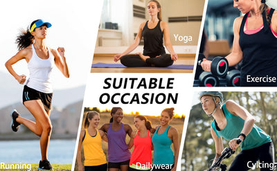 6 or 5 Pack Workout Tank Tops for Women, Athletic Racerback Sports Tank Tops, Compression Sleeveless Dry Fit Shirts