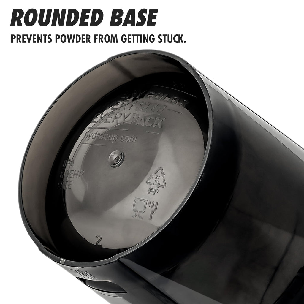 Hydra Cup ProFlow [2 Pack] 28 oz Shaker Bottles for Protein Shakes, Shaker Cups with Ball Blender Whisk, Shaker Bottle with Handle, Travel To Go, BPA Free (Black & Grey, 28oz)