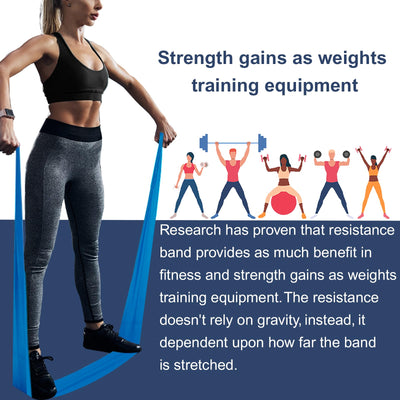 Resistance Bands,Professional Long Non-Latex Elastic Stretch Bands,Exercise Bands for Physical Therapy, Yoga, Pilates, Rehab, at-Home or The Gym Workouts, Strength Training