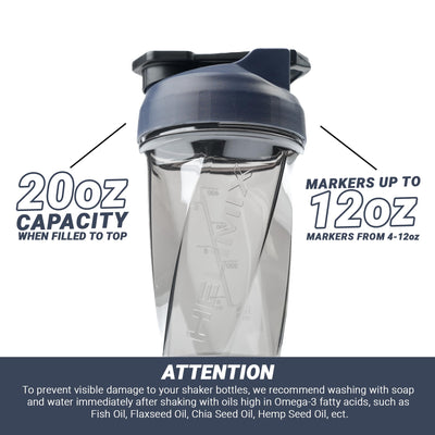 HELIMIX 2.0 Vortex Blender Shaker Bottle Holds upto 28oz | No Blending Ball or Whisk | USA Made | Portable Pre Workout Whey Protein Drink Shaker Cup | Mixes Cocktails Smoothies Shakes | Top Rack Safe