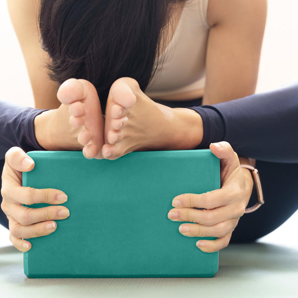 Yoga Blocks 2 Pcs, 9"x6"x3" Yoga Brick Foam Blocks EVA Foam Block Yoga Props Accessories for Yoga Pilates Stretching and Meditation