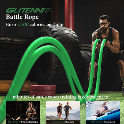 Battle Ropes Black Workout Rope 1 inch Battle Ropes for Home Gym 30ft Exercise Ropes for Working Out Heavy Ropes for Exercise Training Weighted Rope Weighted Workout Rope Battle Rope