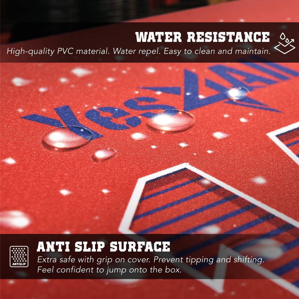 Yes4All 3-in-1 Soft-Padded Plyo Box With Wooden Core, Non-Slip Multi-Use Cushioned Plyometric Jump Box with Vinyl Cover for Jumping, Conditioning, Strength Training