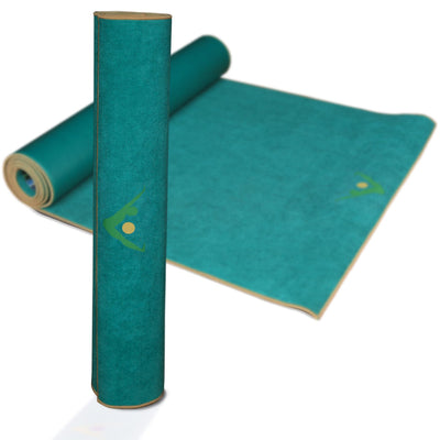 AURORAE Synergy 2in1 Hot Yoga Mat with integrated Non Slip Microfiber Towel. No Slipping No Bunching/Odor Patent Protected, Machine Washable