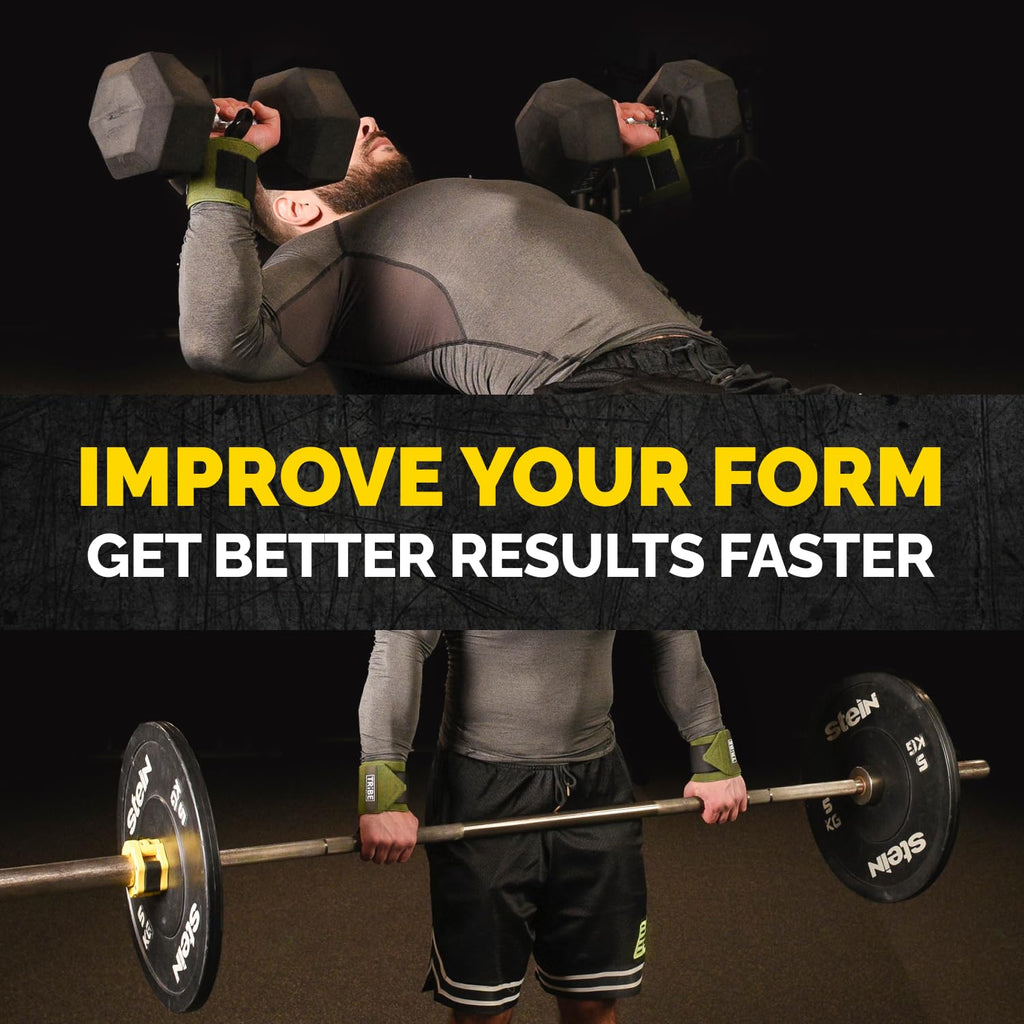 Heavy Duty Wrist Wraps & Lifting Straps – Weightlifting Wrist Wraps for Men with Silicone Grip & Padding – Gym Wrist Straps for Weightlifting