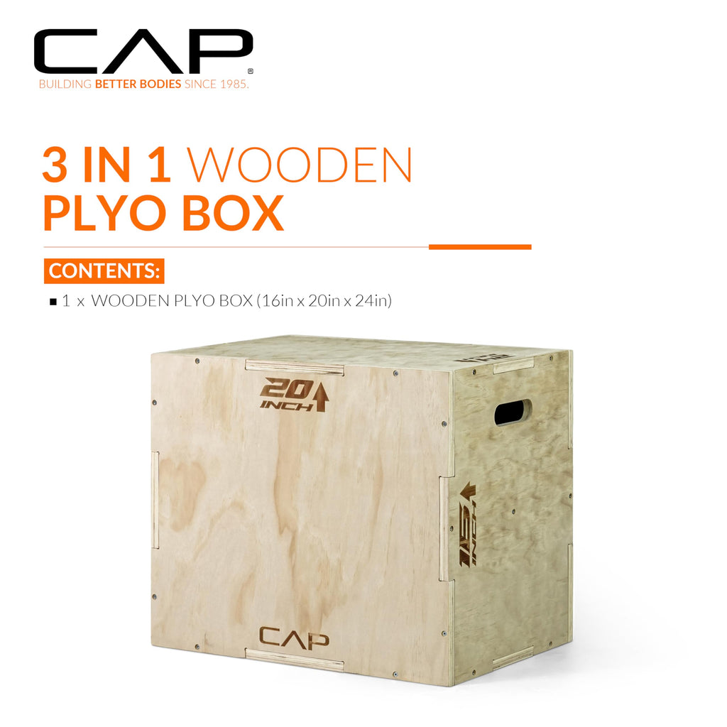 CAP Barbell 3-in-1 Plyometric Box | Multiple Styles and Sizes