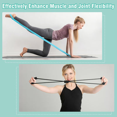 Pilates Equipment Kit for Home Workout, Pilates Ring and Ball Set for Women, 14'' Magic Circle Essentials Accessories Kit with Wrist Weights, Resistance Bands, Yoga Strap, Core Sliders, Socks, Bag