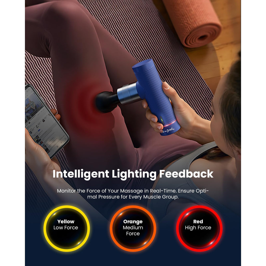 BOB AND BRAD A7 Pro Massage Gun with Heat and Cold Therapy, FSA Eligible/HSA Eligible, 11mm Amplitude Mini Massage Gun Deep Tissue Portable, Professional Muscle Massager for Pain Relief, Ideal Gift