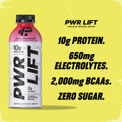Whey Protein Water Sports Drink by PWR LIFT | Orange Mango | Keto, Vitamin B, Electrolytes, Zero Sugar, 10g of Protein | Post-Workout Energy Beverage | 16.9oz (Pack of 12)