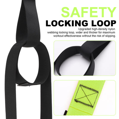 Home Resistance Training Kit | Full-Body Workout with Suspension Trainer Straps, Door Anchor, Handles, and Carrying Bag | Complete Home Gym Equipment