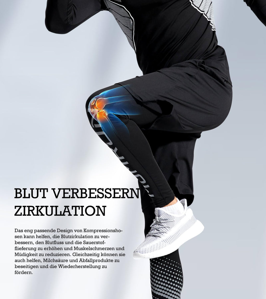 BOOMCOOL 5PCS Gym Clothes for Men Workout Sets