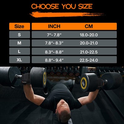 SueStar Workout Gloves, Heavy Duty Cowhide Padded Weight Lifting Gloves with Wrist Support, Full Palm Protection & Silicone Grips Gym for Weightlifting, Deadlifts, Exercise