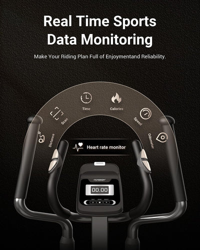 HARISON Elliptical Machine for Home 350 LBS Capacity, Magnetic Elliptical Exercise Machine with 16-Level Resistance Control, Elliptical Trainer