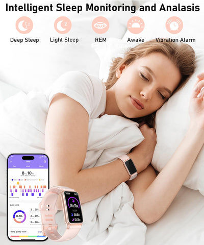 Smart Watch Fitness Tracker with 24/7 Heart Rate, Blood Oxygen Blood Pressure Monitor Sleep Tracker 120 Sports Modes Activity Trackers Step Calorie Counter IP68 Waterproof for Andriod iPhone Women Men