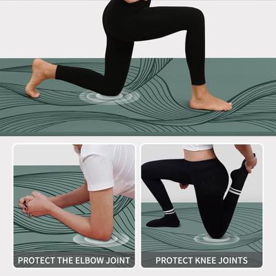 Large Yoga Mat-72’x36’x0.4’ Extra Width ＆ Thick,Comfortable,Non-Slip Exercise Mat-Works Great on All Floor for Stretching,Yoga Studio,Gym or Home Workouts