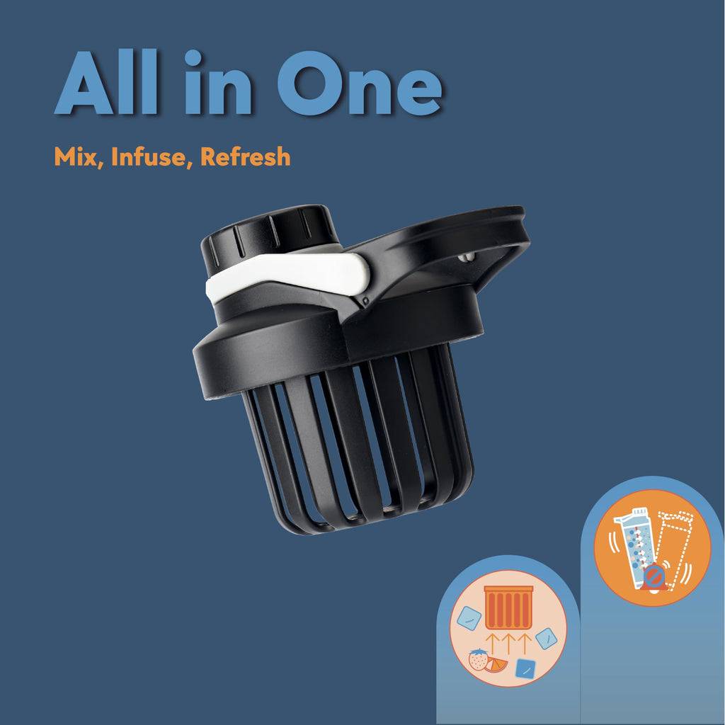 Paradise Shaker Bottle 24 oz, Insulated Stainless Steel Protein Shaker, Dishwasher Safe, with Lid Brush & Protective Boot, Leakproof Twist-Off Chug Cap, Sage Green, Tahoe Mist