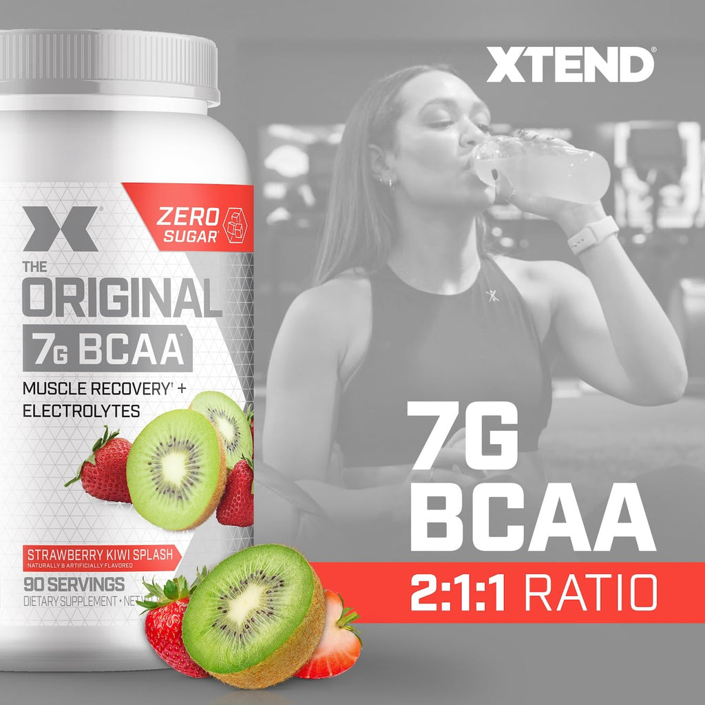 Xtend Original BCAA Powder 7g BCAA and 2.5g L-Glutamine, Sugar Free Post Workout Muscle Recovery Drink with Amino Acids for Men & Women, 30 Servings