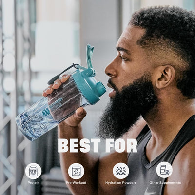 BlenderBottle Shaker Bottle Pro Series Perfect for Protein Shakes and Pre Workout, 28-Ounce, Black