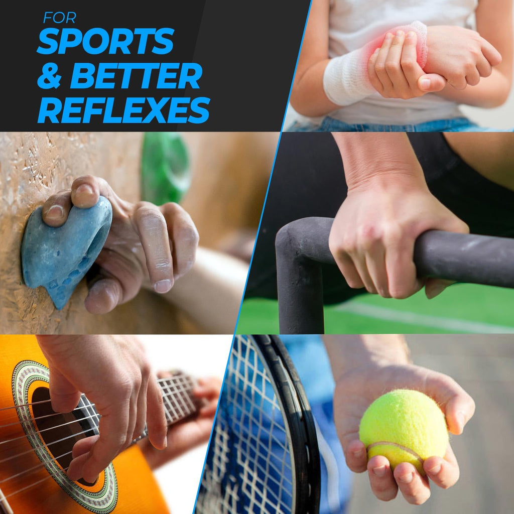 roygra Grip Strength Trainer (5 Pack), Forearm Strengthener Exerciser, Hand Strengthening Devices, Finger Strengthener, Workout Exercise Fitness Equipment, Baseball Climbing Calisthenics Basketball