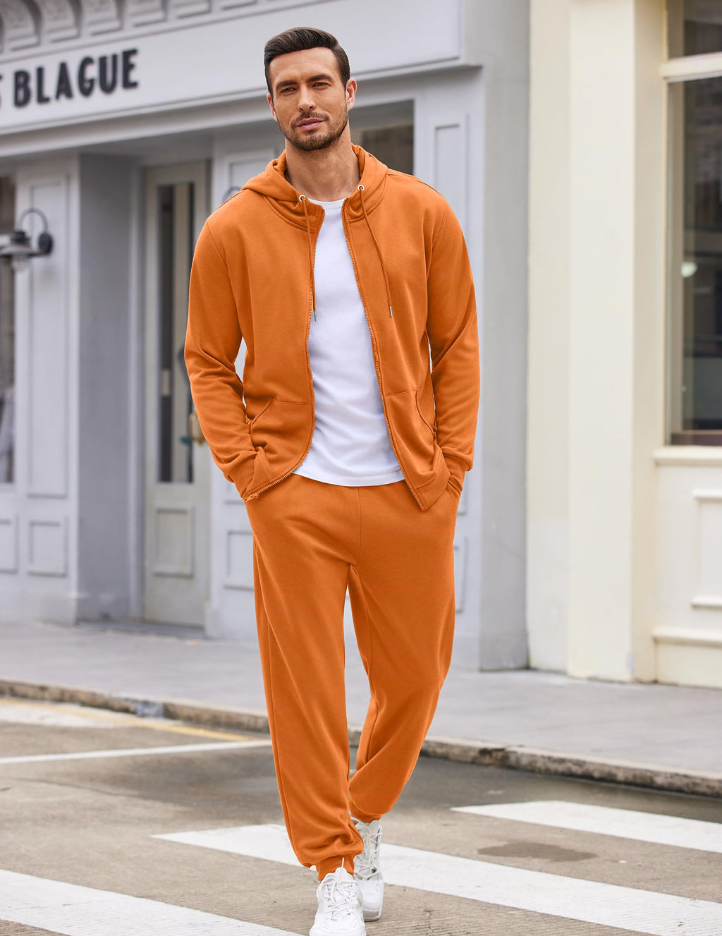 COOFANDY Sweatsuits for Men 2 Piece tracksuit Sets Full Zip Hoodie Sweatpants for Men Casual Sports Jogging Suits S-4XL