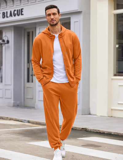 COOFANDY Sweatsuits for Men 2 Piece tracksuit Sets Full Zip Hoodie Sweatpants for Men Casual Sports Jogging Suits S-4XL