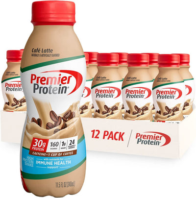 Premier Protein Shake, Chocolate, 30g Protein 1g Sugar 24 Vitamins Minerals Nutrients to Support Immune Health, 11.5 fl oz (Pack of 12)
