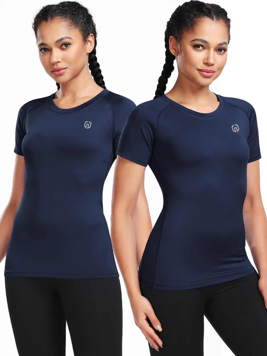 NELEUS Women's 3 Pack Compression Workout Athletic Shirt