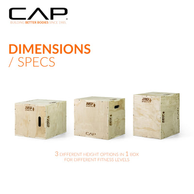 CAP Barbell 3-in-1 Plyometric Box | Multiple Styles and Sizes